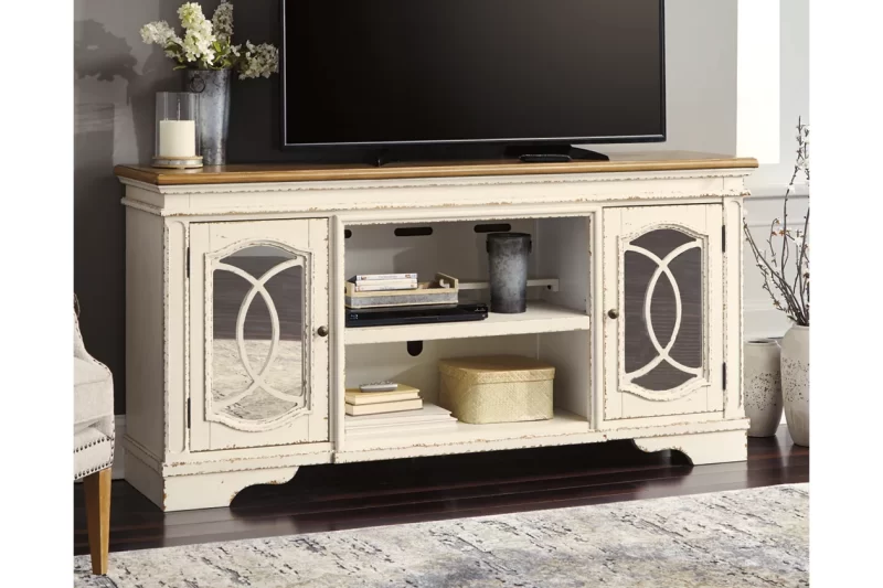 Detailshttps://www.ashleyfurniture.com/p/realyn_74_tv_stand/W743-68.html Realyn 74" TV Stand