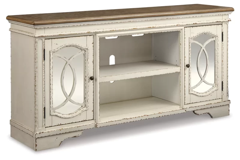 Detailshttps://www.ashleyfurniture.com/p/realyn_74_tv_stand/W743-68.html Realyn 74" TV Stand